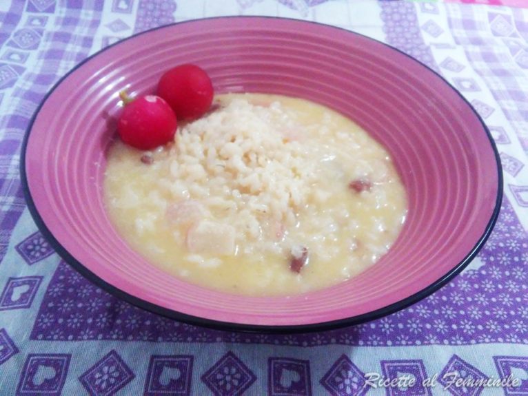 risotto ravanelli e speck