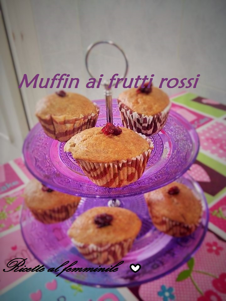 Muffin ai frutti rossi