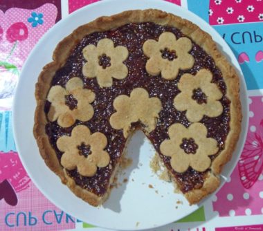 Crostata vegana con marmellata ai fichi