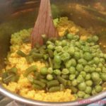 Hamburger di miglio con piselli e fagiolini 3