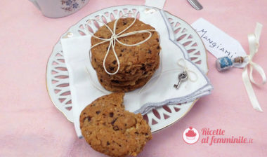 Cookies senza burro con gocce di cioccolato