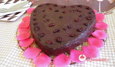 Torta cioccolato e marmellata di lamponi