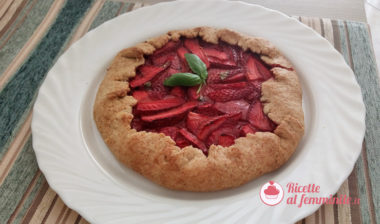 Galette alle fragole o crostata rustica senza burro
