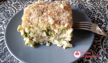 Timballo di riso e zucchine al forno 7