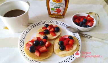Pancake senza burro con lo yogurt