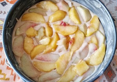 Torta crumble alle pesche 5
