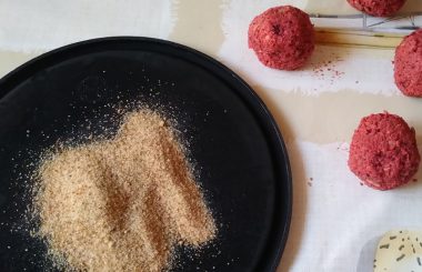 Polpette di carote e rapa rossa vegan e senza glutine 5
