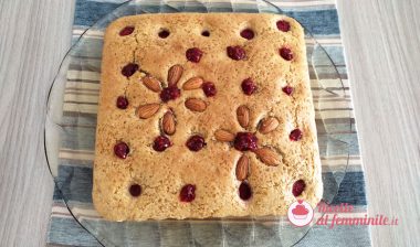 Torta ai lamponi e mandorle con il bimby 5